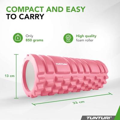 Tunturi Yoga Grid Foam Roller 33 cm | Ø 13 cm | rose gold