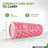 Tunturi Yoga Grid Foam Roller 33 cm | Ø 13 cm | rose gold - thumbnail