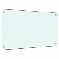 VidaXL Spatscherm keuken 70x40 cm gehard glas wit - thumbnail