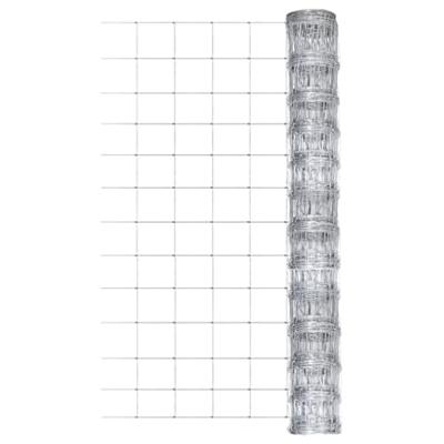 VidaXL Hek 50x1,25 m gegalvaniseerd staal zilverkleurig