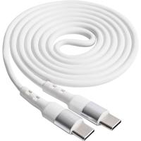 Akyga AK-USB-40 USB-kabel USB 2.0 USB-C stekker, USB-C stekker 1.00 m Wit - thumbnail