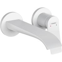 Hansgrohe Wastafelmengkraan Vivenis 2-gats Wandkraan 19.5 cm Mat Wit - thumbnail