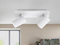 Trio Moderne plafondspotSeries 8024 2-lichts wit - 802400201 - thumbnail