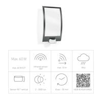 Steinel AUSSENLEUCHTE L 22 S ANT 035709 Buitenlamp met bewegingsmelder (wand) LED E27 60 W Antraciet - thumbnail
