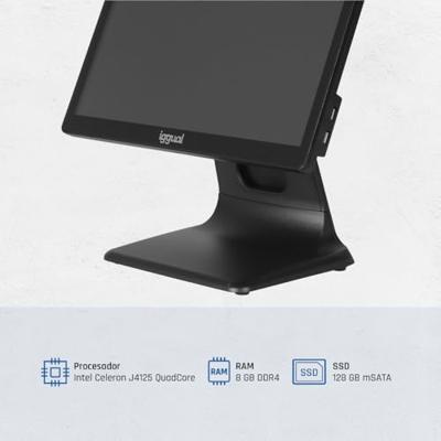 Alles in Eén iggual IGG320204 15,6" Quad Core Intel Celeron J4125 4 GB RAM 128 GB SSD