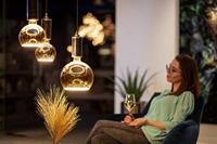 LED Lamp Globe Smokey Grey ⌀300mm 8W 350 lumen 1900K E27 dimbaar 55060 - thumbnail