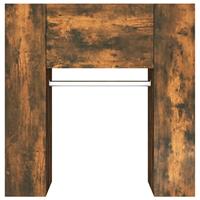 Gangkasten 2 st bewerkt hout gerookt eikenkleurig - thumbnail