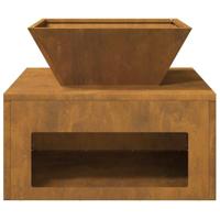 Vuurkorf Roestig 50 x 50 x 40 cm Cortenstaal - thumbnail