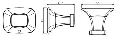 Handdoekhaak 2PCS Sapho Aida 5x4 cm Chroom Sapho