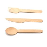 Houten vork 160cm 100% FSC 100 stuks - thumbnail