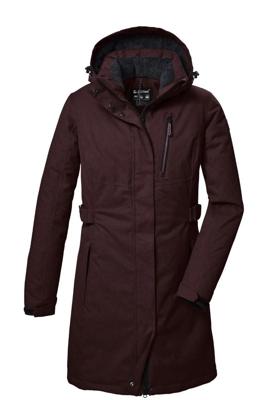 Killtec KOW 303 Parka Jas Dames Dark Wine Red 48 Killtec KOW 303 Parka Jas Dames Dark Wine Red 48