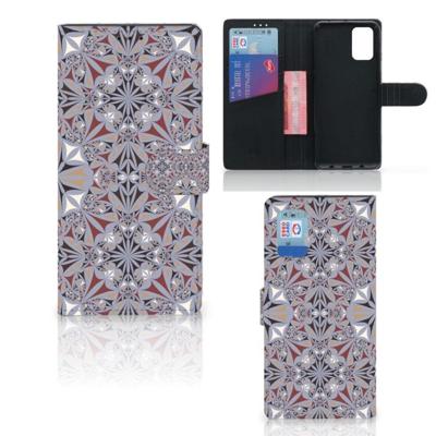 Samsung Galaxy A02s | M02s | Bookcase | Flower Tiles Samsung Galaxy A02s | M02s | Bookcase | Flower Tiles