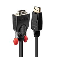 Lindy 41943 Displayport VGA Zwart kabeladapter/verloopstukje - thumbnail