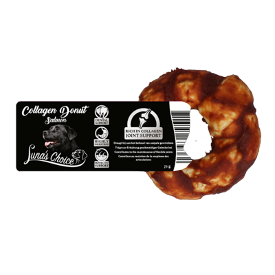 Luna&apos;s Choice Collagen Chews Donut Zalm