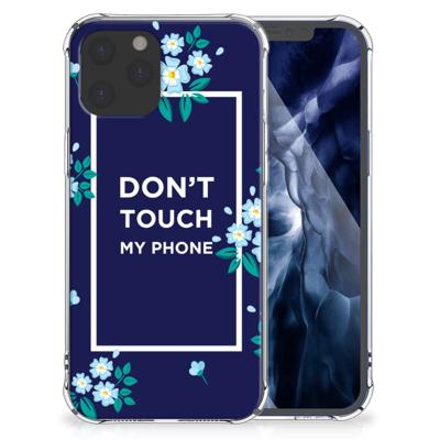 iPhone 12 Pro Max Anti Shock Case Flowers Blue DTMP