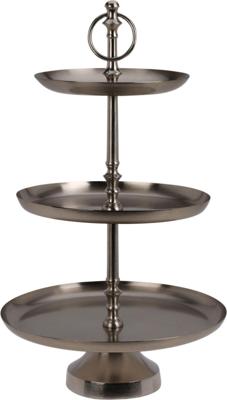 Etagere 3 laags 30x50 cm zilver Nampook - Nampook