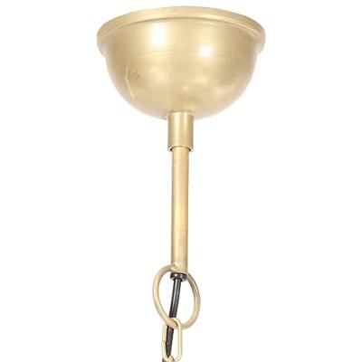 VidaXL Hanglamp industrieel rond 25 w e27 40 cm messingkleurig