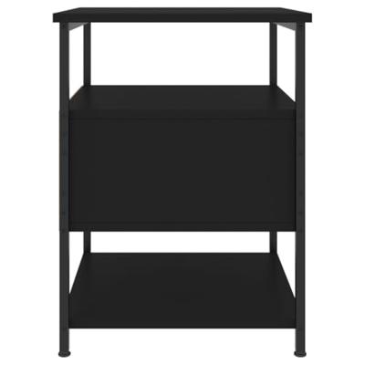 Nachtkastjes 2 st 40x42x56 cm bewerkt hout zwart
