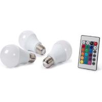 Velleman Set met 3 LED-lampen - 7.5 W - E27 - RGB & Warm Wit - thumbnail