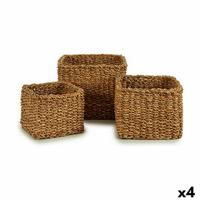 Mandenset Gift Decor Bruin Zeealgen 3 L 7 L 13 L (4 Stuks) - thumbnail