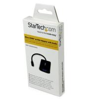 StarTech.com Micro HDMI naar VGA-converter met audio, Micro HD naar VGA-adapter 1080p, 1920x1080 en 2-kanaals audio, stekker/bus - thumbnail