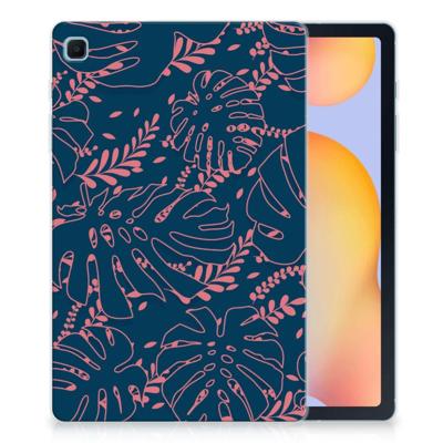 Samsung Galaxy Tab S6 Lite | S6 Lite (2022) | Siliconen hoesje | Palm Leaves Samsung Galaxy Tab S6 Lite | S6 Lite (2022) | Siliconen hoesje | Palm Leaves