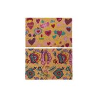 Deurmat DKD Home Decor Rubber Multicolour 2 Stuks Kokosvezel (60 x 40 x 1,5 cm) - thumbnail