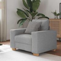 Fauteuil Wolgrijs 60 cm Stof - thumbnail