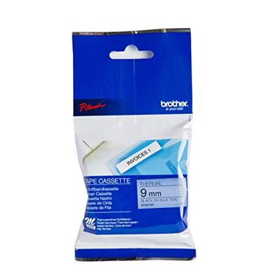 Brother M-K521 Labeltape Kunststof Tapekleur: Blauw Tekstkleur: Zwart 9 mm 8 m