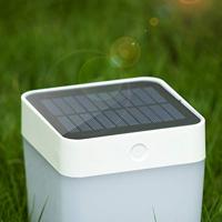 Lutec Moveable Outdoor Solar Table Cube - thumbnail