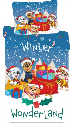 Paw Patrol kerst dekbedovertrek Winter Wonderland 140 x 200 cm Paw Patrol kerst dekbedovertrek Winter Wonderland 140 x 200 cm