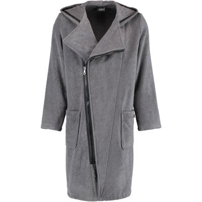 Cawö Cawö Heren Badjas Ritssluiting 6516 - Antrazit-schwarz L