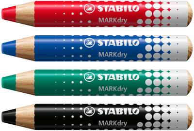 Whiteboardpotlood stabilo markdry 648/40 rood | 5 stuks Whiteboardpotlood stabilo markdry 648/40 rood | 5 stuks