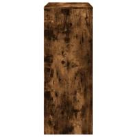 Bartafel met rekken 90x40x103,5 cm bewerkt hout gerookt eiken - thumbnail