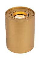 Lucide TUBE - Tafellamp - Ø 9,6 cm - LED 3 StepDim - GU10 - 1x5W 2700K - Mat Goud / Messing - thumbnail