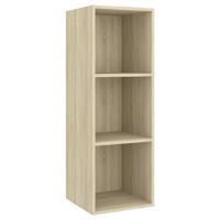 VidaXL Tv-wandmeubel 37x37x107 cm bewerkt hout sonoma eikenkleurig - thumbnail