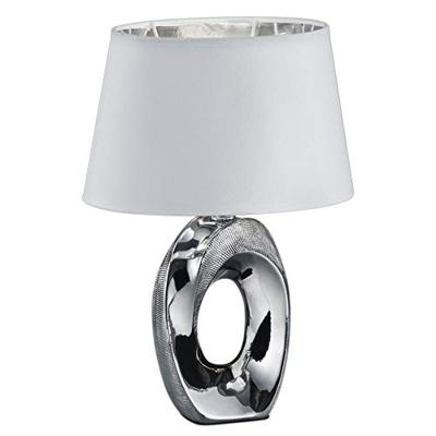 Trio Design tafellampTaba grijs met witte lampenkap - R50511089