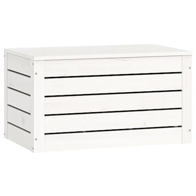 Opbergbox wit 59,5x36,5x33 cm massief grenenhout Opbergbox wit 59,5x36,5x33 cm massief grenenhout