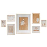 Muurfotlijst DKD Home Decor 32,5 x 1,5 x 45 cm Kristal Natuurlijk Bruin Modern Hout MDF - thumbnail