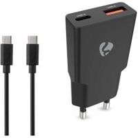 Oplader | 30 W | GaN | PD3.0 30W | Snellaad functie | 1.5 / 2.0 / 2.5 / 3.0 A | Outputs: 2 | USB-A / - thumbnail