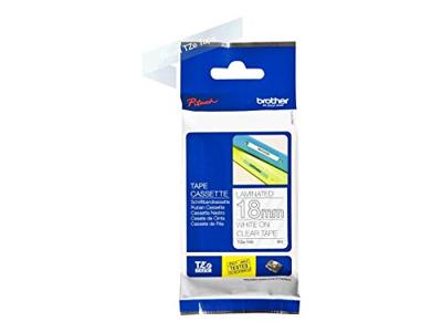 Labeltape Brother TZe, TZ TZe-145 Tapekleur: Transparant Tekstkleur:Wit 18 mm 8 m