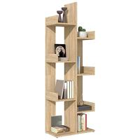 VidaXL Boekenkast 48x25,5x140 cm bewerkt hout sonoma eikenkleurig - thumbnail