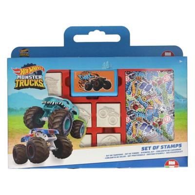 Multiprint Hot wheels kleurset met stempels, 41dlg. Multiprint Hot wheels kleurset met stempels, 41dlg.