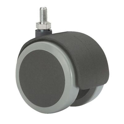 Rueda Ruedas Alex Zwart/Gris Nylon 10 x 15 mm 50 kg draaibaar