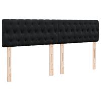Boxspring met matras fluweel zwart 180x200 cm - thumbnail