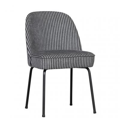 WOOOD Eetkamerstoel 'Vogue' Geweven, kleur Zwart/Grijs