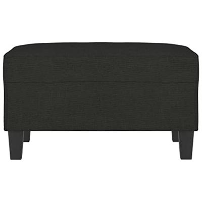 Voetenbank 70x55x41 cm stof zwart