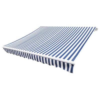 VidaXL Luifeldoek 350x250 cm canvas blauw en wit