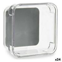 Ladevakken Kinvara Grijs Transparant Siliconen Plastic TPR Gerecycled plastic 9,3 x 4,5 x 9,3 cm (24 Stuks) - thumbnail