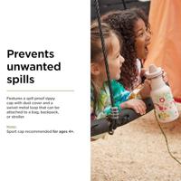 Klean Kanteen Kinder drinkfles met sippydop - rainbows - 355ml - thumbnail